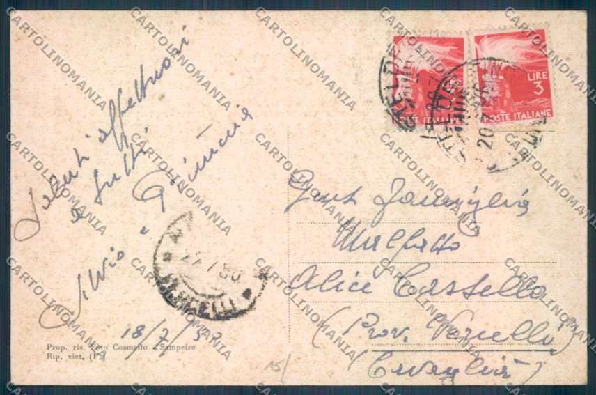 Cuneo Casteldelfino cartolina ZB2090 – retro