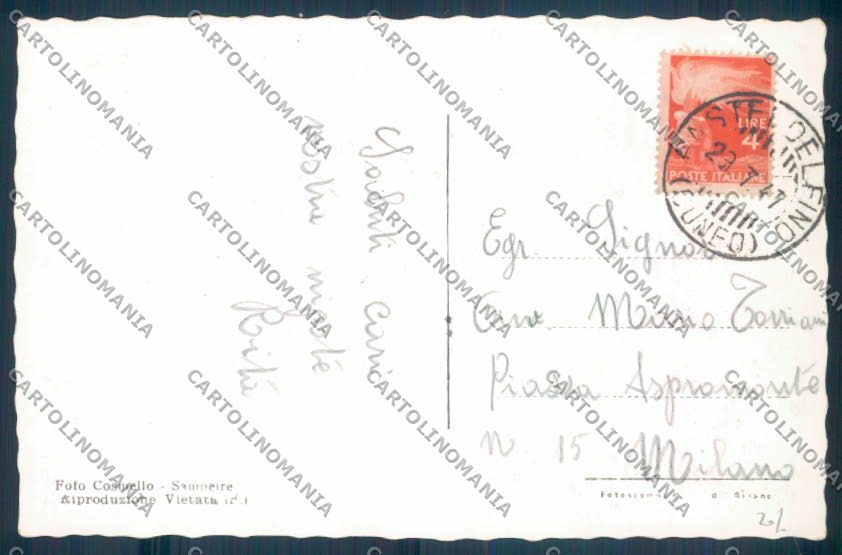 Cuneo Casteldelfino Foto cartolina ZB2093 – retro