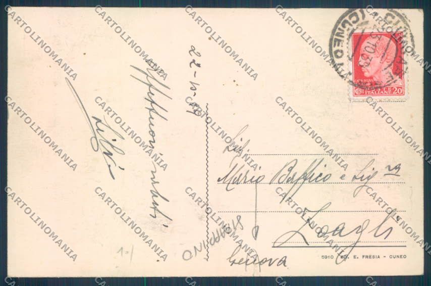 Cuneo Chiusa di Pesio STRAPPINO cartolina ZB2113 – retro