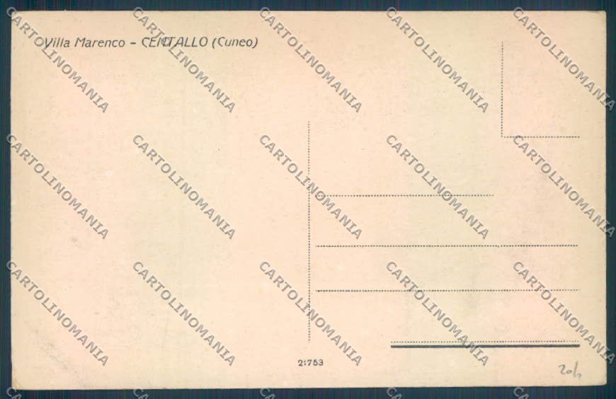 Cuneo Centallo cartolina ZB2143 – retro