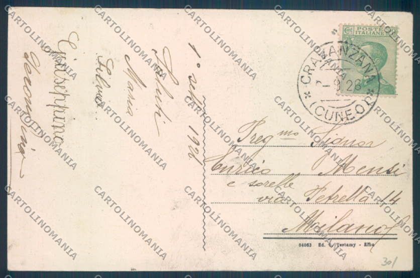 Cuneo Cravanzana cartolina ZB2144 – retro
