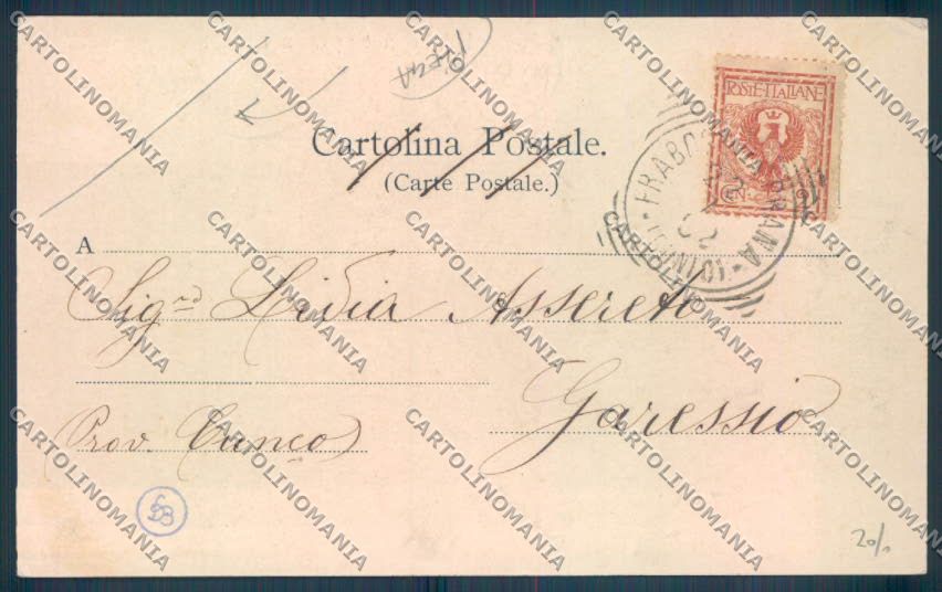 Cuneo Frabosa Soprana PIEGA cartolina ZB2160 – retro