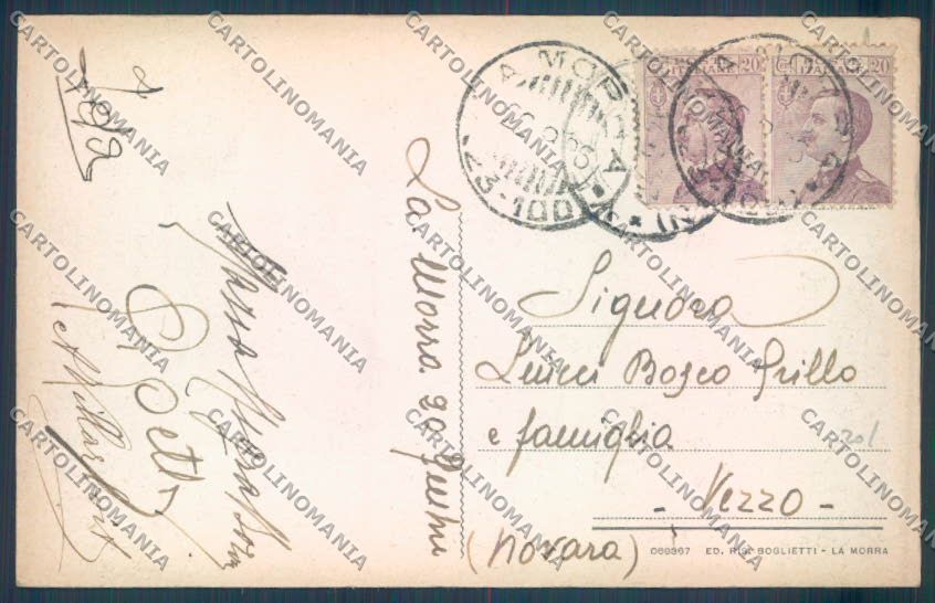 Cuneo La Morra cartolina ZB2182 – retro