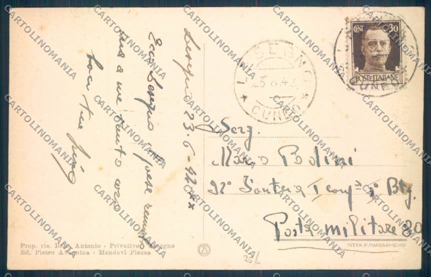 Cuneo Lesegno cartolina ZB2198 – retro