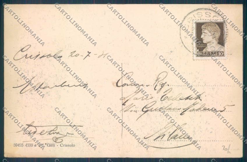 Cuneo Monviso Rifugio Sella cartolina ZB2227 – retro