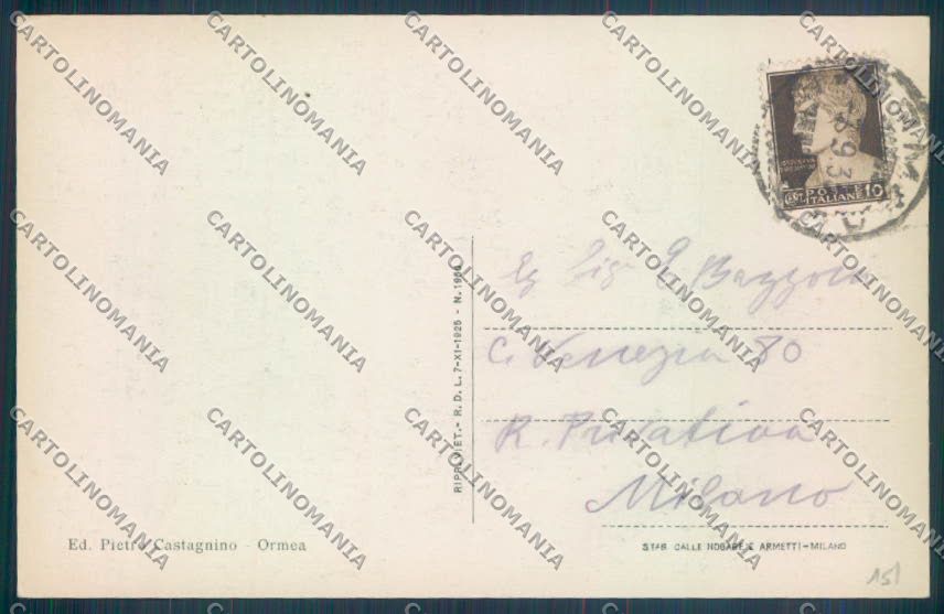 Cuneo Ormea cartolina ZB2242 – retro
