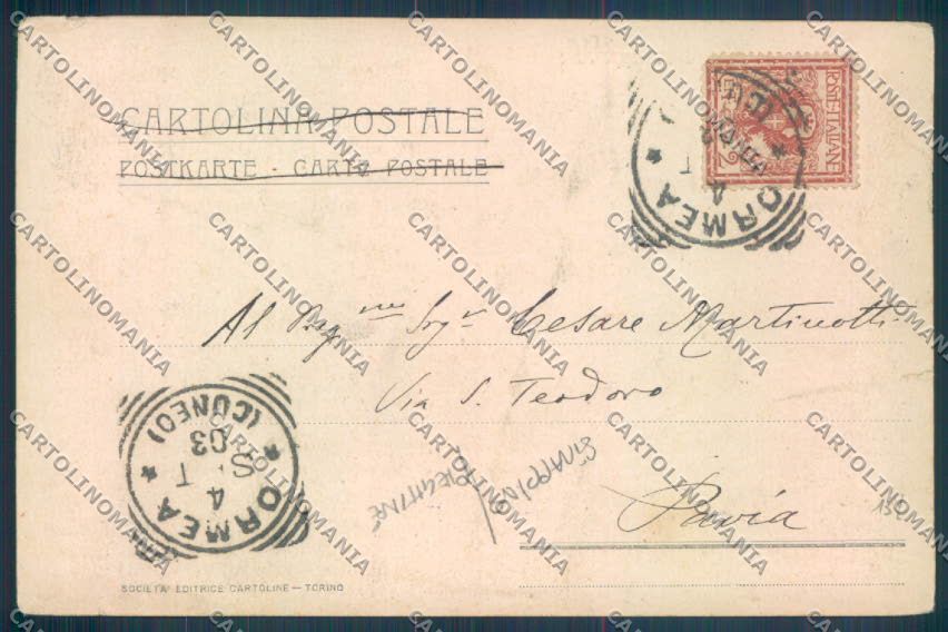 Cuneo Ormea PIEGHINE STRAPPINO cartolina ZB2246 – retro