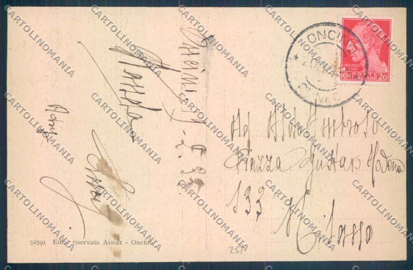 Cuneo Oncino cartolina ZB2252 – retro