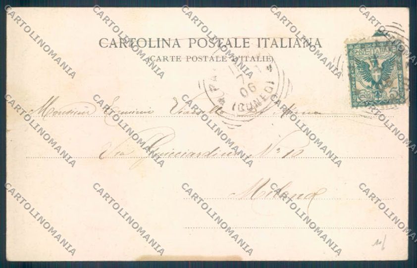 Cuneo Saluzzo Piano del Re Nevicata cartolina ZB2280 – retro