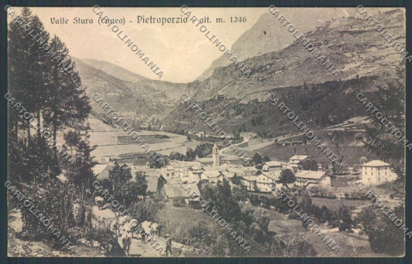 Cuneo Pietraporzio cartolina ZB2291 – fronte