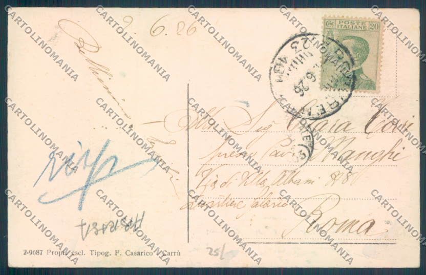 Cuneo Roburent ABRASA cartolina ZB2321 – retro