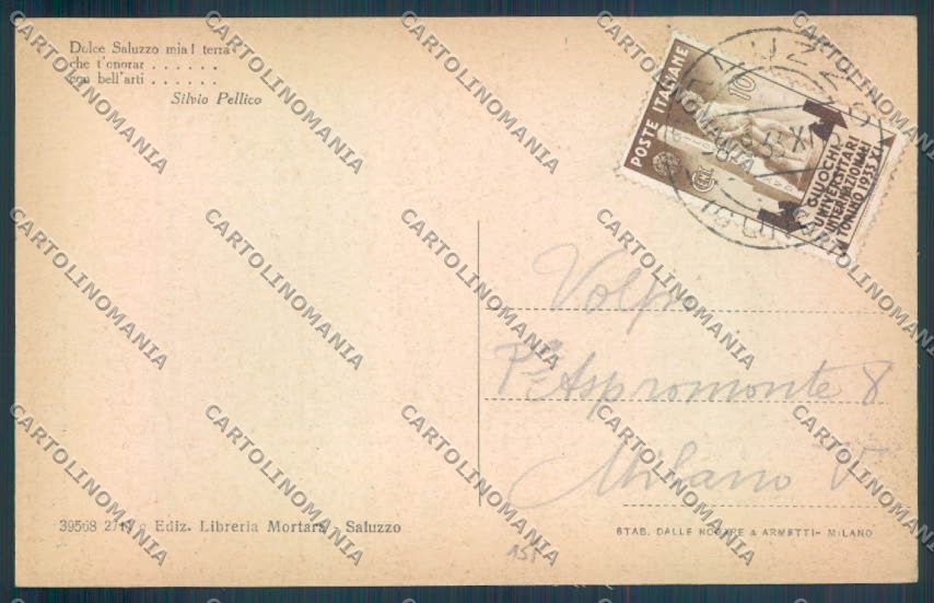 Cuneo Saluzzo cartolina ZB2331 – retro