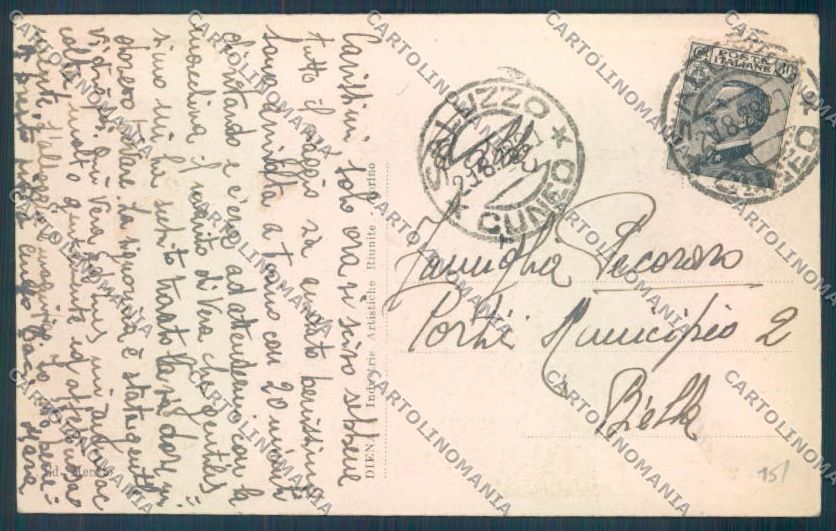 Cuneo Saluzzo cartolina ZB2333 – retro