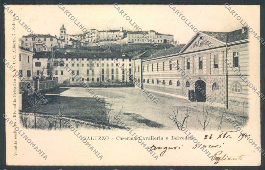 Cuneo Saluzzo Caserma PIEGHE cartolina ZB2337 – fronte