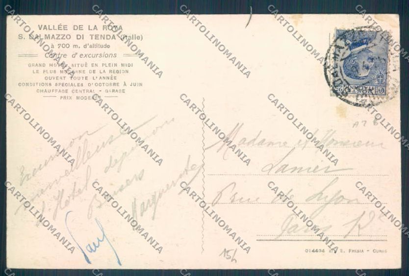 Cuneo Tenda San Dalmazzo cartolina ZB2357 – retro