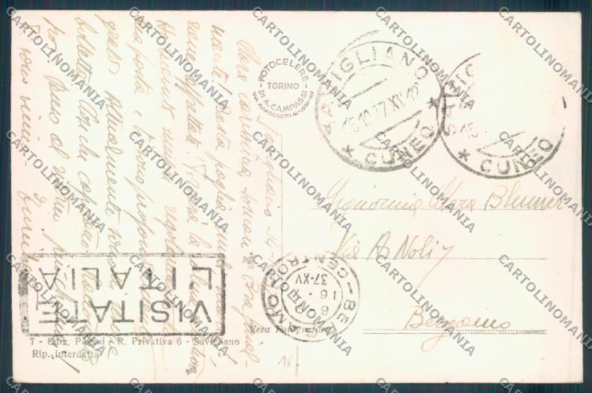 Cuneo Savigliano Foto cartolina ZB2373 – retro