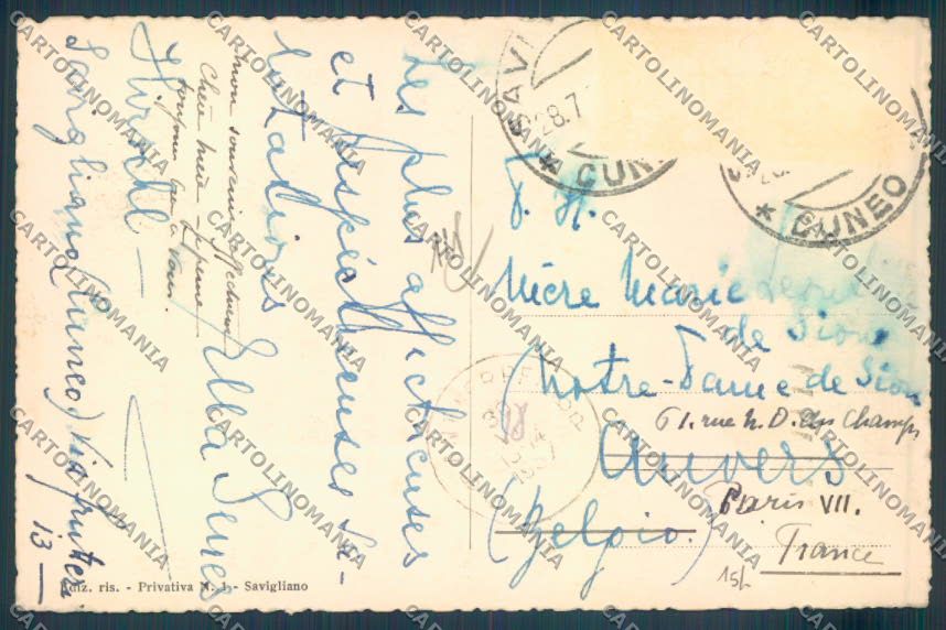 Cuneo Savigliano Foto cartolina ZB2374 – retro