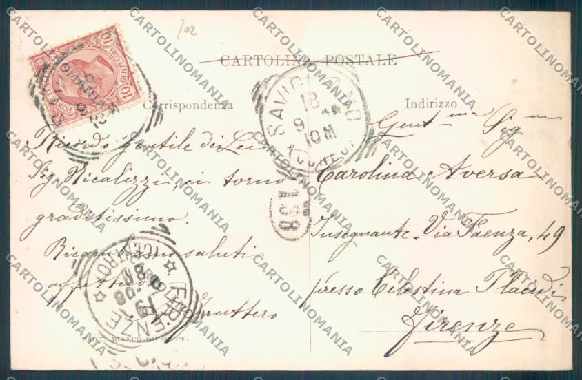 Cuneo Savigliano cartolina ZB2376 – retro