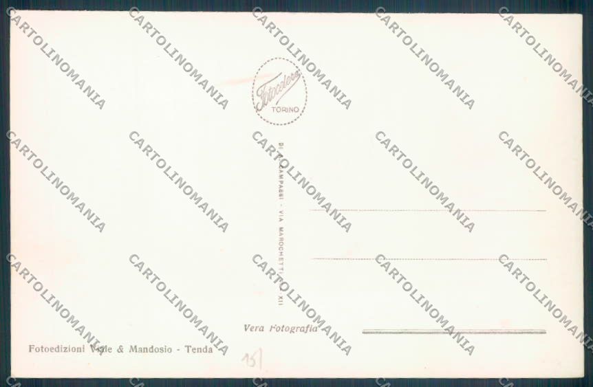 Cuneo Tenda Foto cartolina ZB2404 – retro