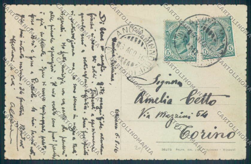 Cuneo Villanova Mondovì cartolina ZB2410 – retro