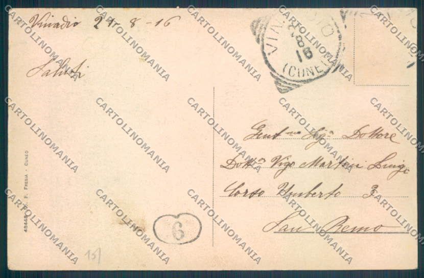 Cuneo Vinadio cartolina ZB2412 – retro