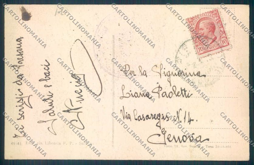 Cuneo Monviso Rifugio Sella cartolina ZB2444 – retro