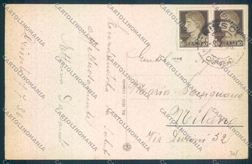 Cuneo Monviso Rifugio Sella cartolina ZB2445 – retro