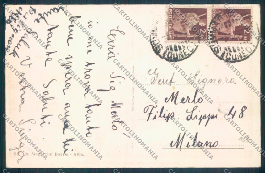 Cuneo Sommariva Perno cartolina ZB2451 – retro