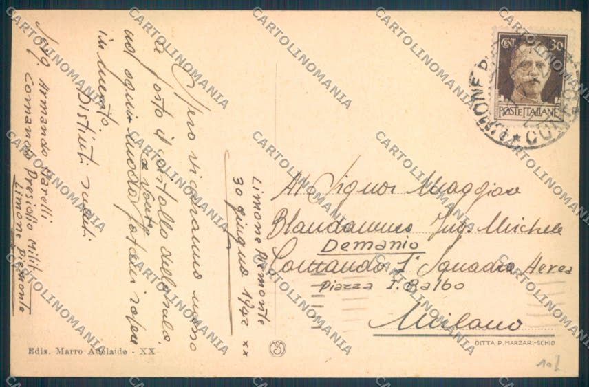 Cuneo Limone Piemonte cartolina ZB2453 – retro