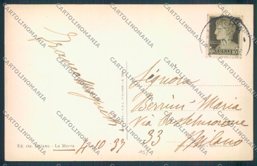 Cuneo La Morra cartolina ZB2462 – retro