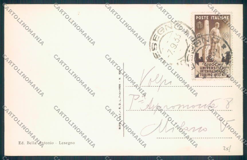 Cuneo Lesegno cartolina ZB2477 – retro