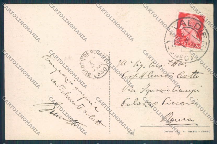 Cuneo Valle Gesso cartolina ZB2483 – retro