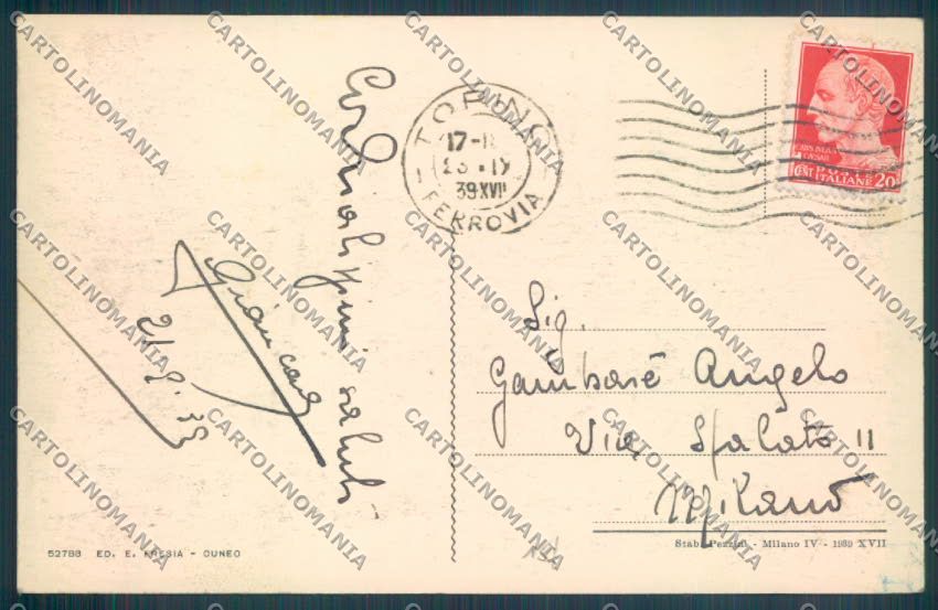 Cuneo Vinadio cartolina ZB2506 – retro