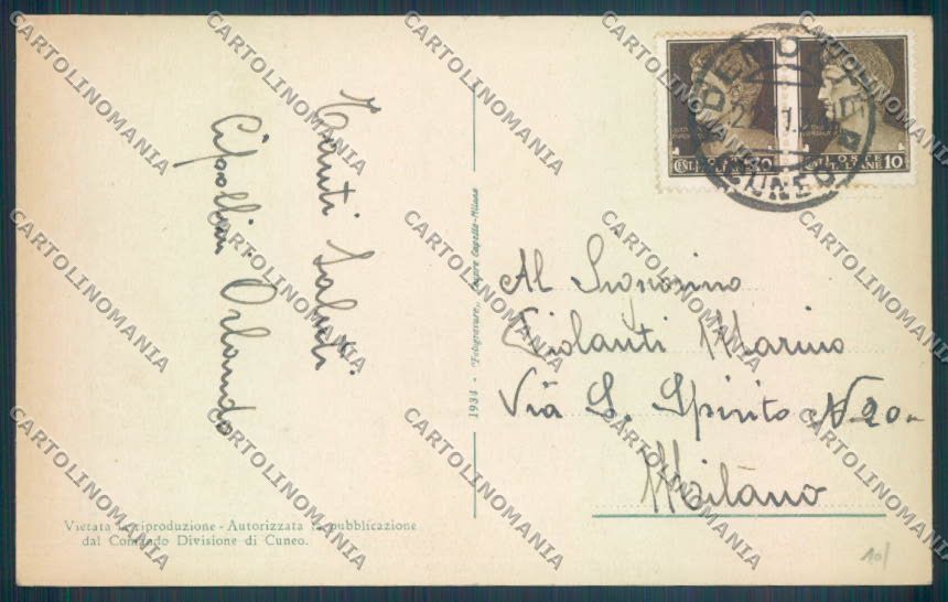 Cuneo Demonte cartolina ZB2519 – retro