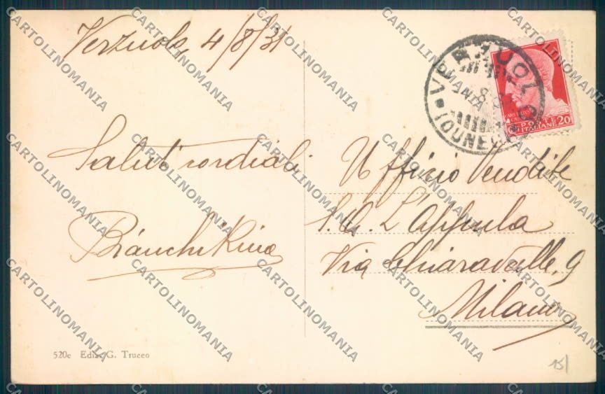 Cuneo Verzuolo cartolina ZB2522 – retro