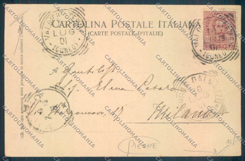 Cuneo Valdieri PIEGHE cartolina ZB2532 – retro