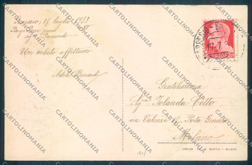 Cuneo Garessio cartolina ZB2544 – retro