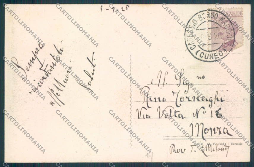 Cuneo Garessio cartolina ZB2546 – retro