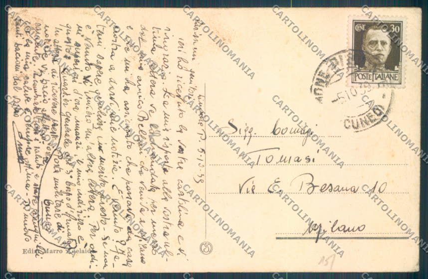 Cuneo Limone Piemonte cartolina ZB2569 – retro