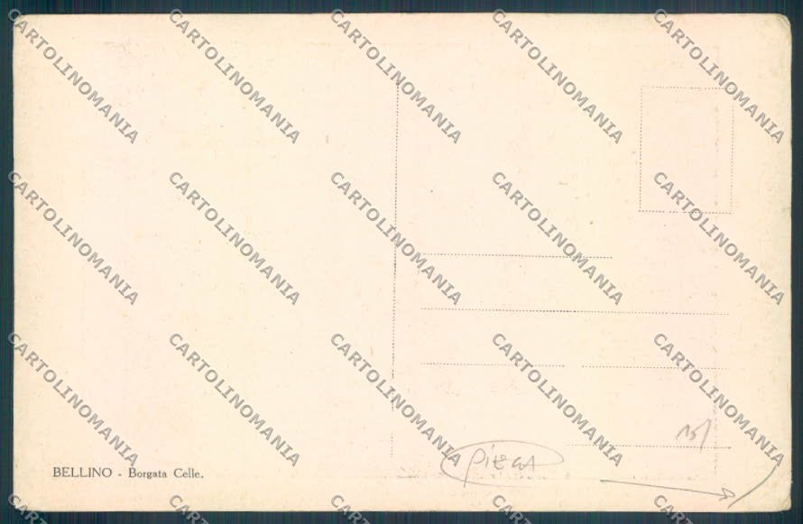 Cuneo Bellino PIEGA cartolina ZB2598 – retro