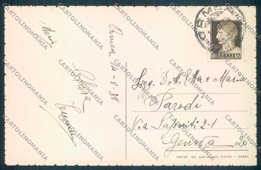 Cuneo Ormea cartolina ZB2614 – retro