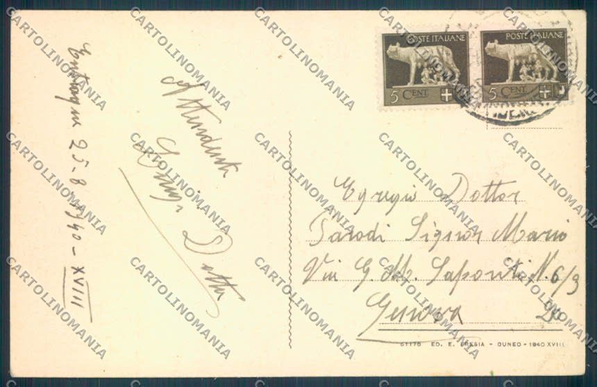 Cuneo Entraque cartolina ZB2615 – retro