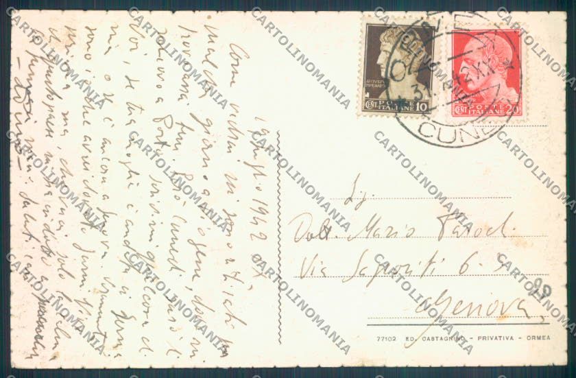 Cuneo Ormea cartolina ZB2619 – retro