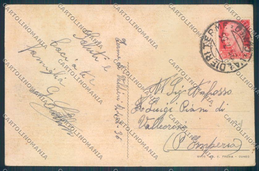 Cuneo Entraque cartolina ZB2638 – retro