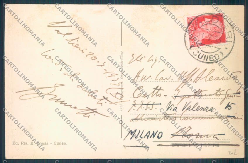 Cuneo Valle Gesso cartolina ZB2645 – retro