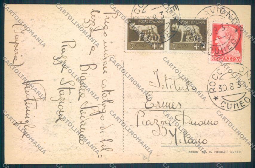 Cuneo Roccavione cartolina ZB2666 – retro