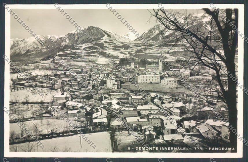 Cuneo Demonte Nevicata Foto cartolina ZB2669 – fronte