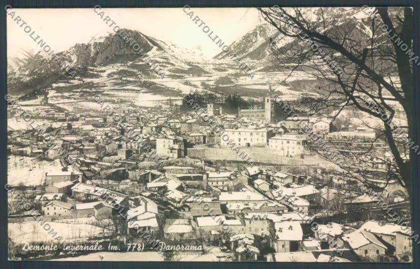 Cuneo Demonte Nevicata Foto cartolina ZB2671 – fronte