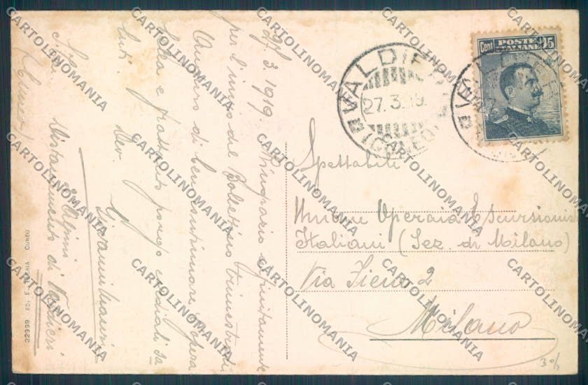 Cuneo Valdieri cartolina ZB2678 – retro