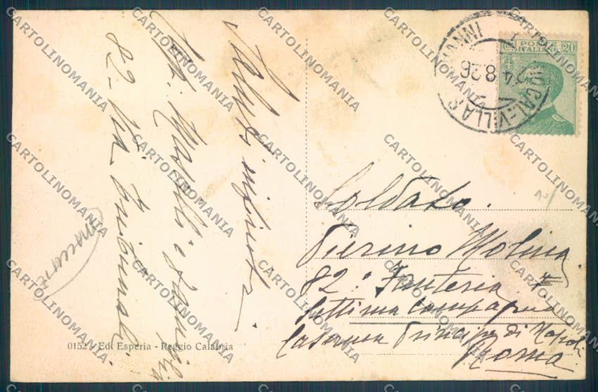 Reggio Calabria Città MACCHIE cartolina ZB2680 – retro